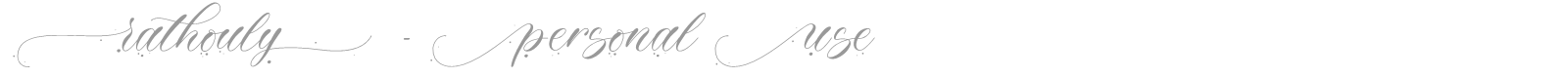 Rathouly font preview